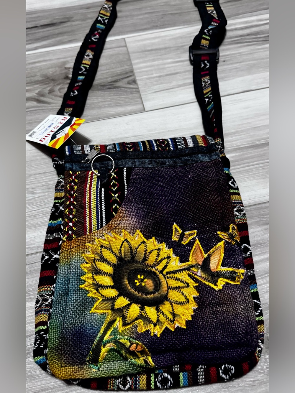 Boho Sunflower Crossbody festival Bag